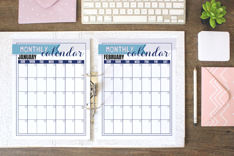Monthly Calendar Printables